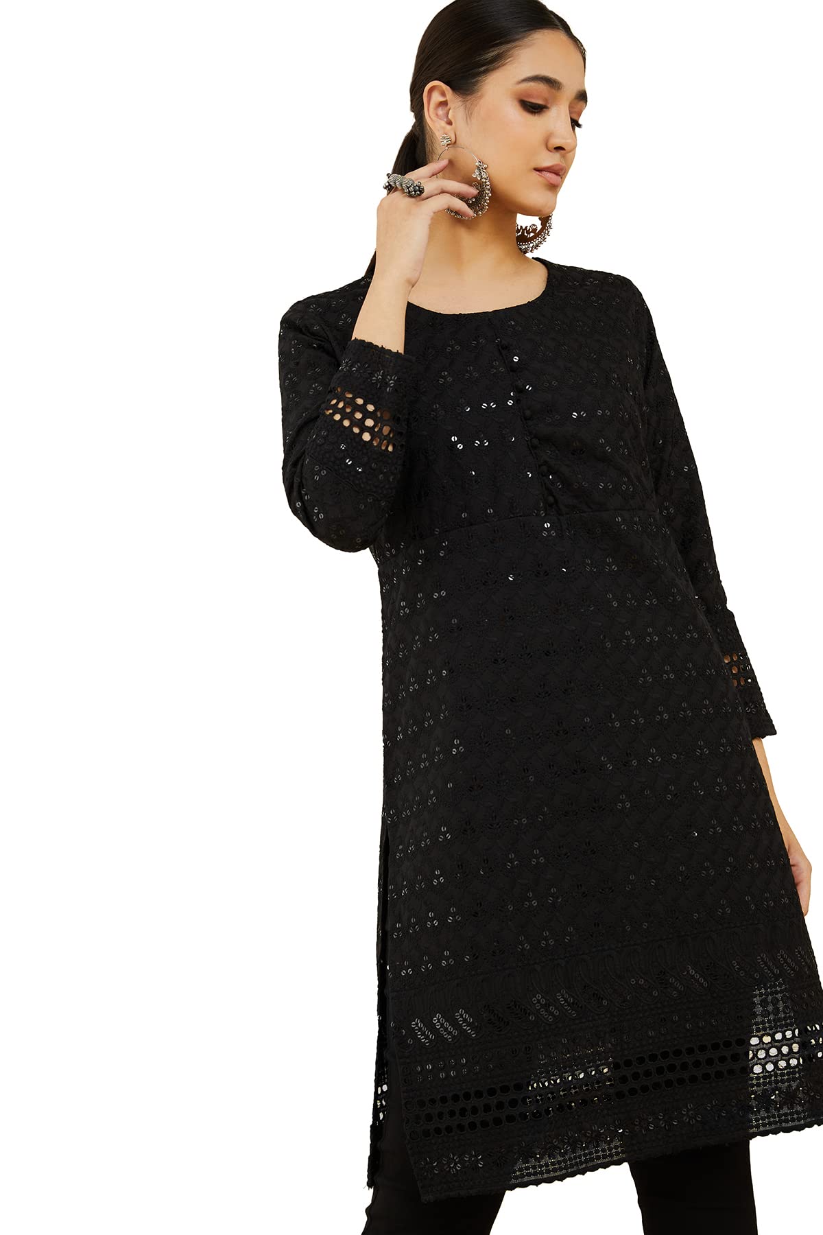 Soch Women Cotton Floral Kurta
