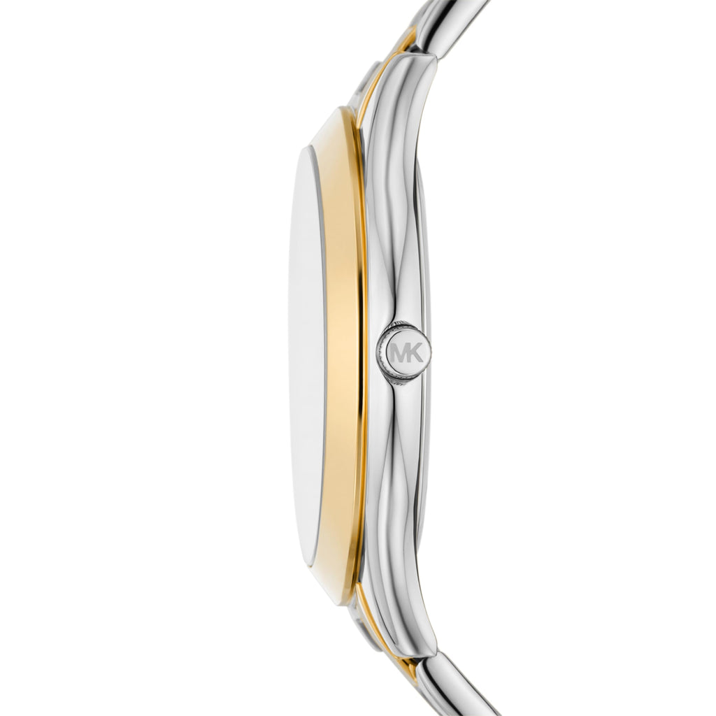 Michael Kors Slim Runway Three-Hand Two-Tone Stainless Steel Women's Watch (Model: MK4735)