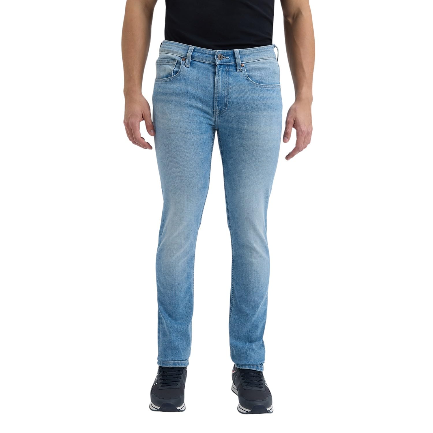 Vapour Blue Mid Rise Jeans