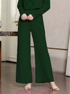 Kotty Womens High Rise Regular Fit Viscose Rayon Solid Trousers