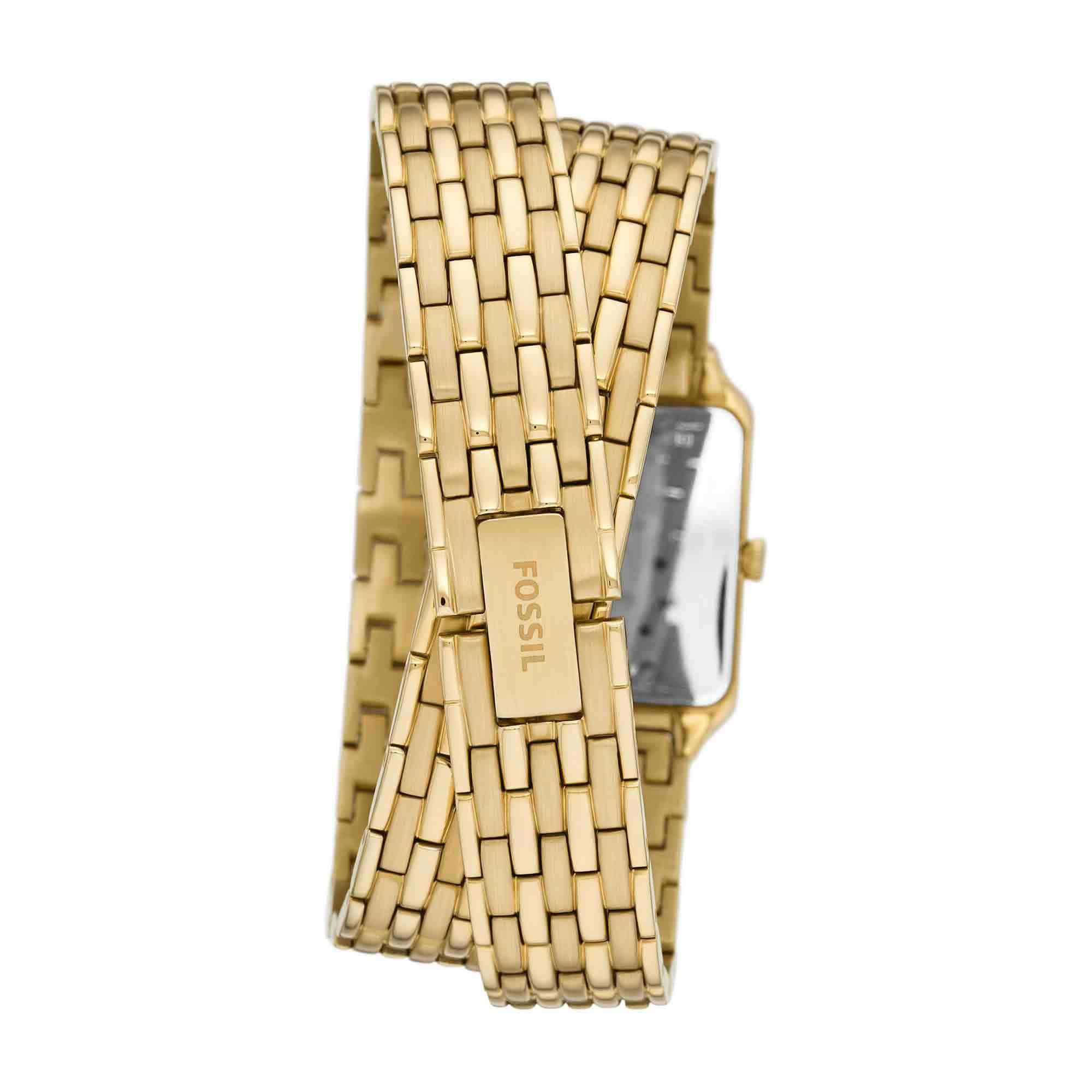 Fossil Women's Raquel Quartz Stainless Steel Three-Hand Watch, Color: Gold (Model: ES5302)