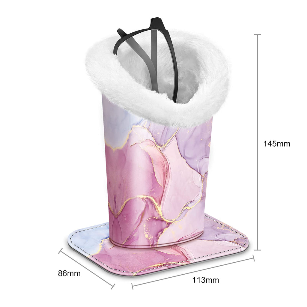 Fintie Plush Lined Eyeglasses Holder, Glasses Stand Case, Anti-scratch Glasses Storage Organizer for Desk, Nightstand, Office, G