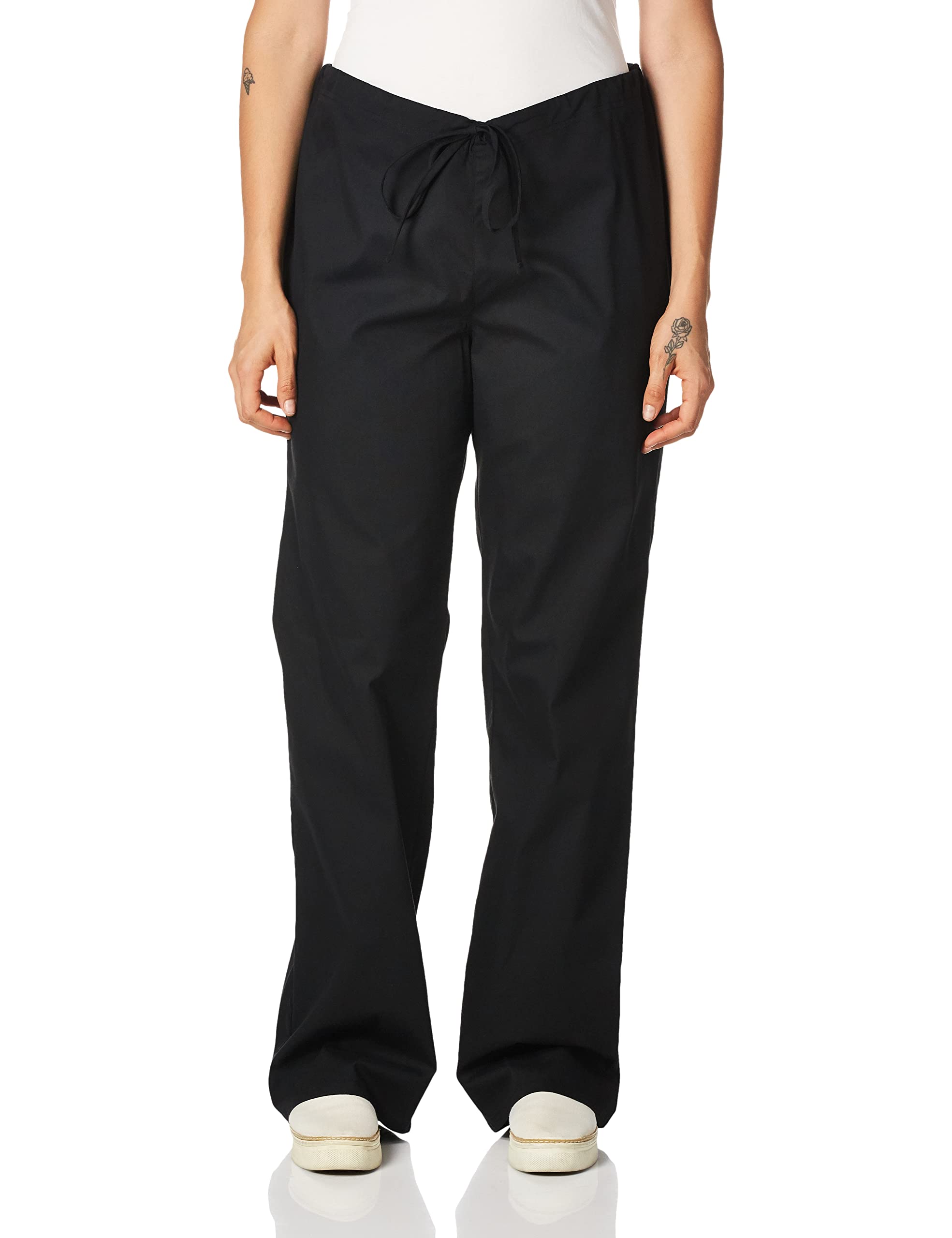 Dickies Men's Big EDS Signature Unisex Drawstring Scrub Pant, Black, X-Small Tall