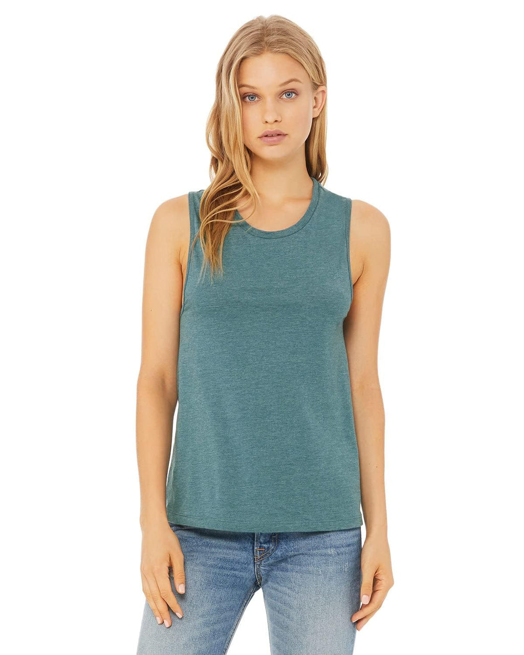 Ladies Jersey Muscle Tank - WHITE - S(D0102H7W788)