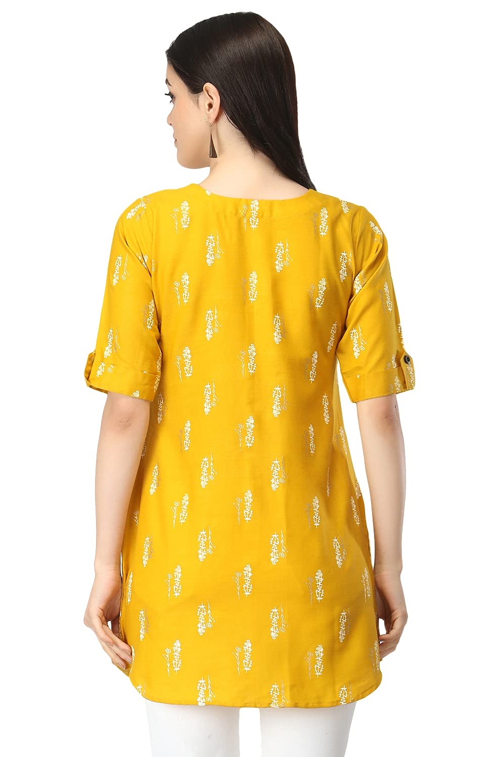 Leriya Fashion Rayon Fabric Printed Round Neck Short Kurtis For Women Top Dresses Kurti For Girls & Ladies Kurtis (Xx-Large, Mus