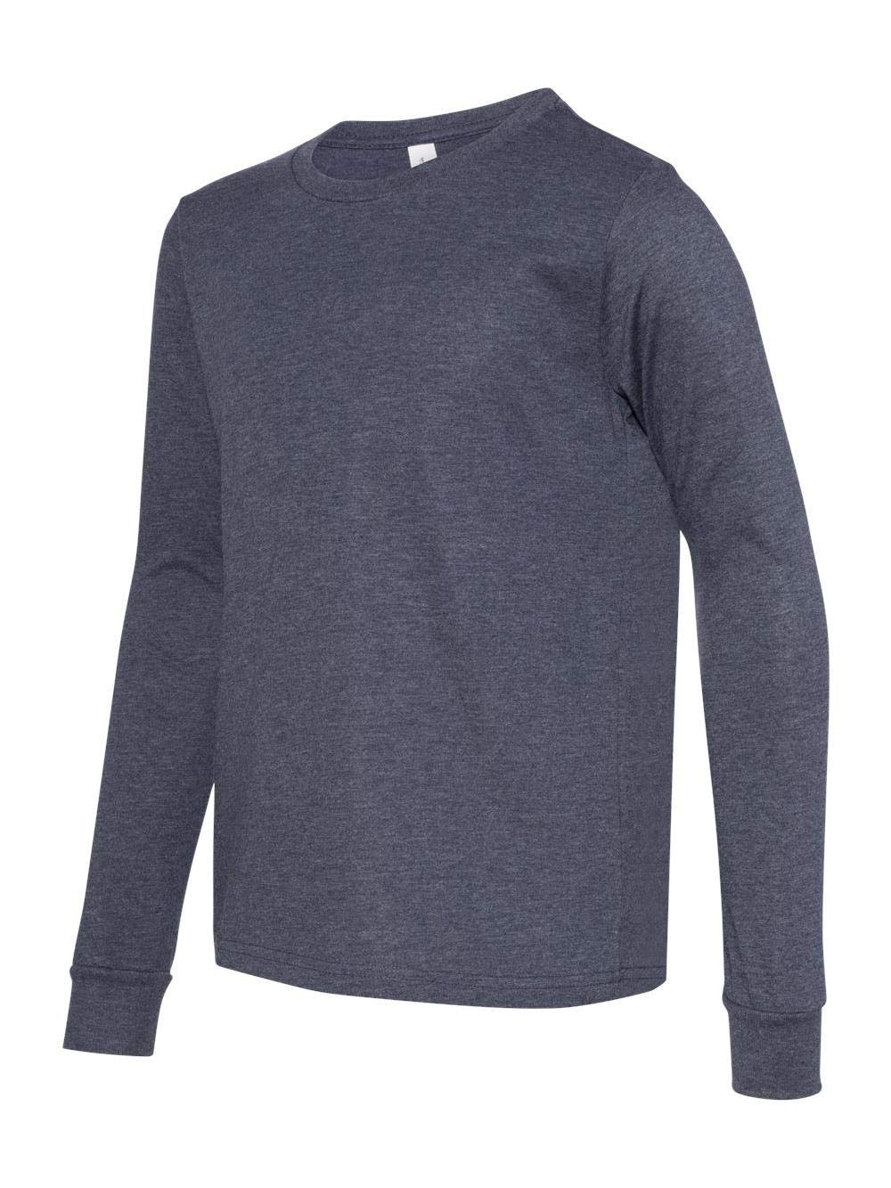 Youth Jersey Long-Sleeve T-Shirt - BLAcK - S(D0102H7WVQJ)