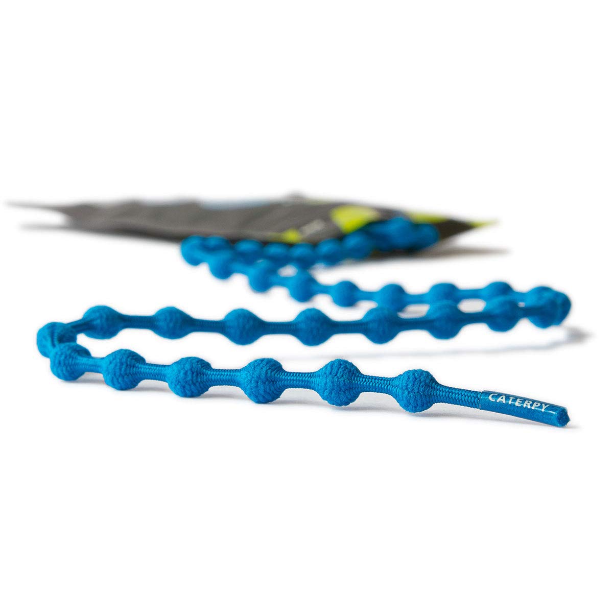 caterpy Run - The Ultimate Elastic No Tie Shoelaces for Adults and Kids (Standard: 30in  75cm, Tropical Blue)