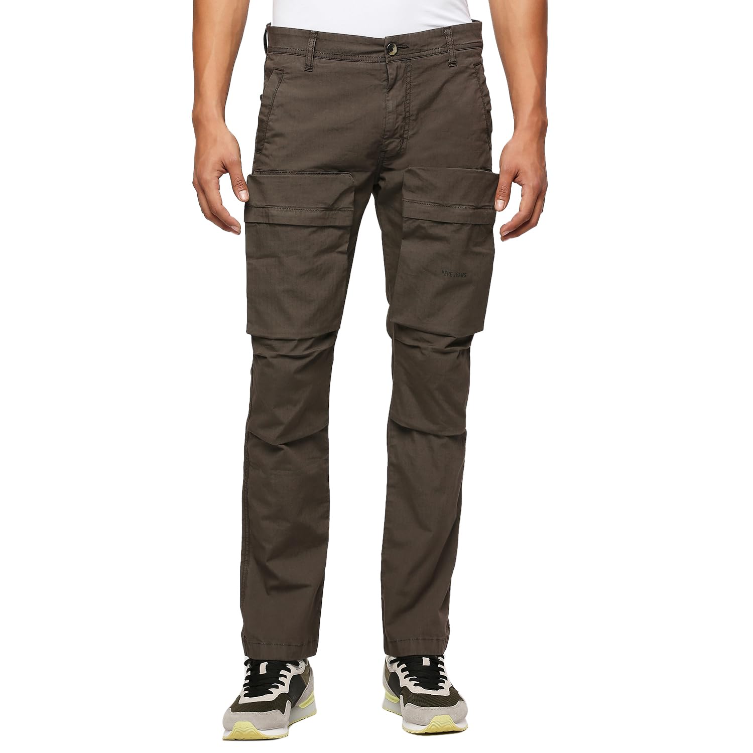 Pepe Jeans MenS Straight Casual Pants (Pm211808_Military Green