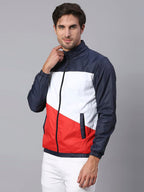 Dennis Lingo Polyester Regular Fit Full Sleeves MenS Color Block Shell Jacket With 2 Pockets - Lightweight Casual Winterwear Fo