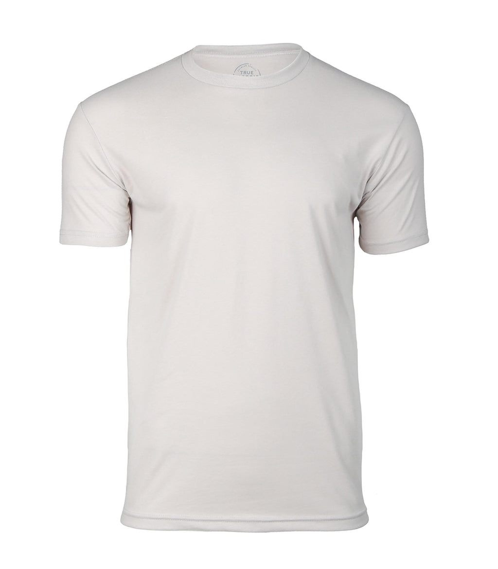 True Classic Tees | Premium Fitted Men's T-Shirt | Crew Neck | White Tee Single | Medium
