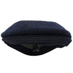 Mens Navy Blue Knitted Golf Gatsby Ascot Newsboy Cap