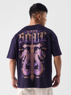 The Souled Store Original Slayer Men Oversized T-Shirts Purple