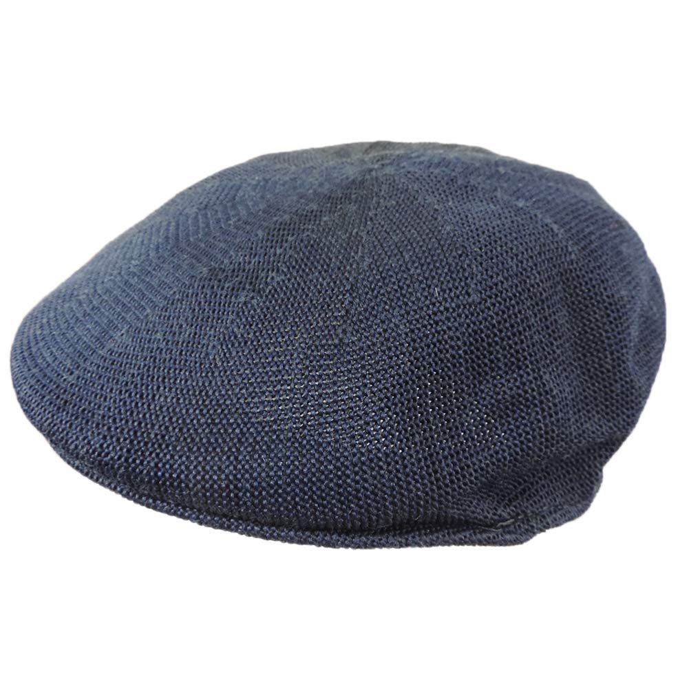 Mens Navy Blue Knitted Golf Gatsby Ascot Newsboy Cap