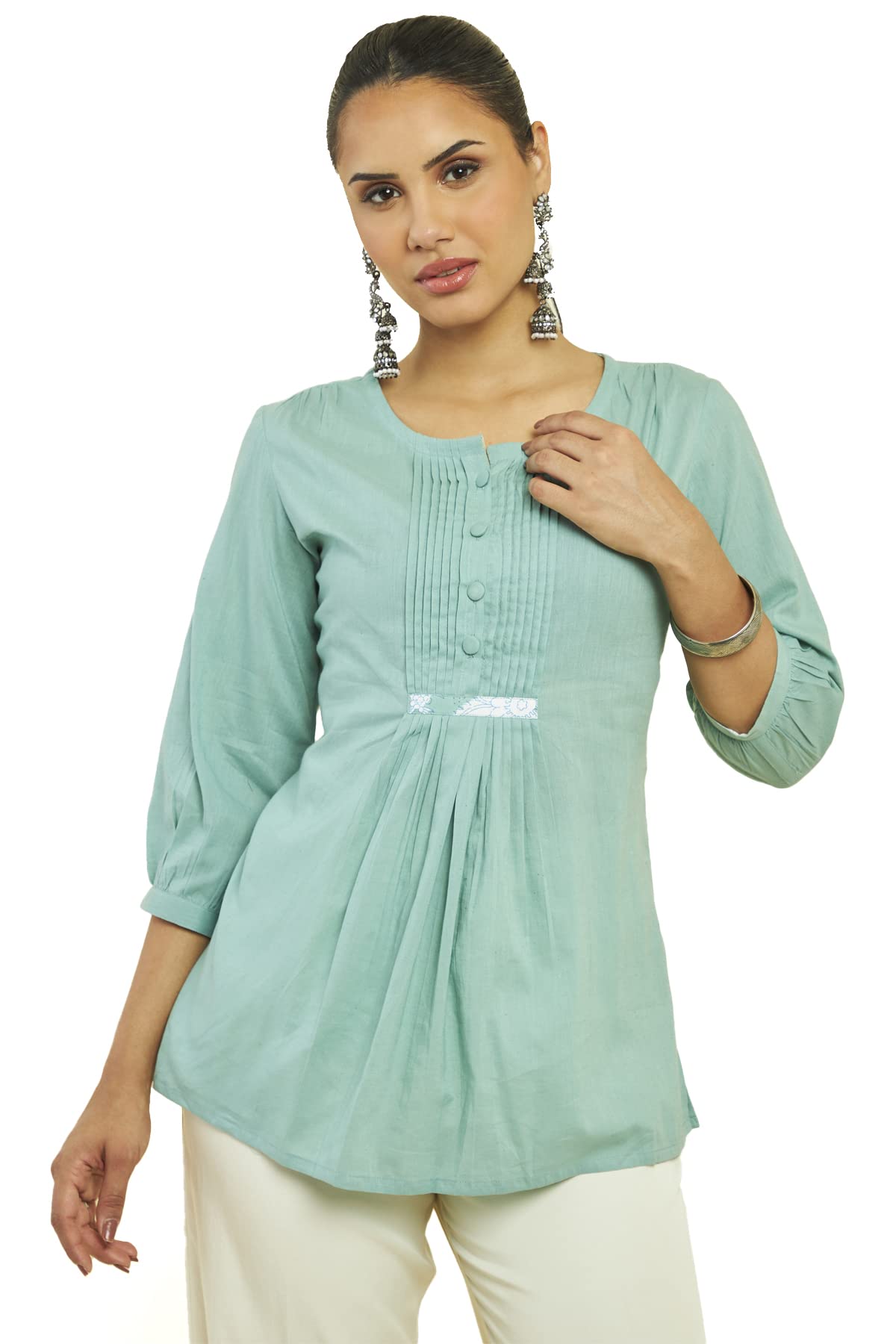 Soch Women Cotton Solid T-Shirt