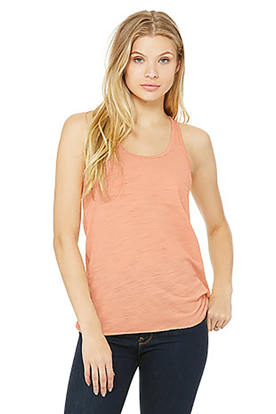 Ladies Flowy Racerback Tank - ATHLETIc HEATHER - S(D0102H7K7B8)