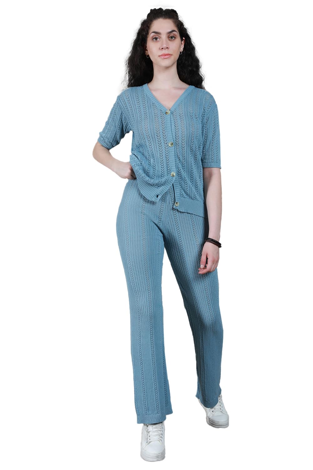 High Star Women Blue Co-Ord