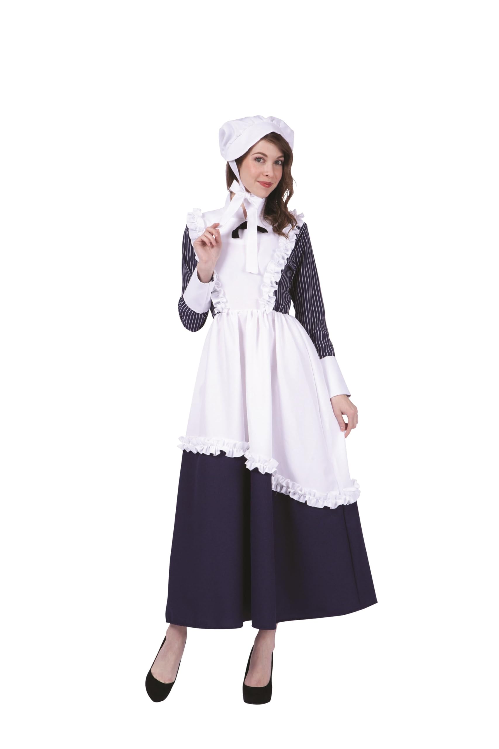 Colonial Pinstriped Lady:Blue