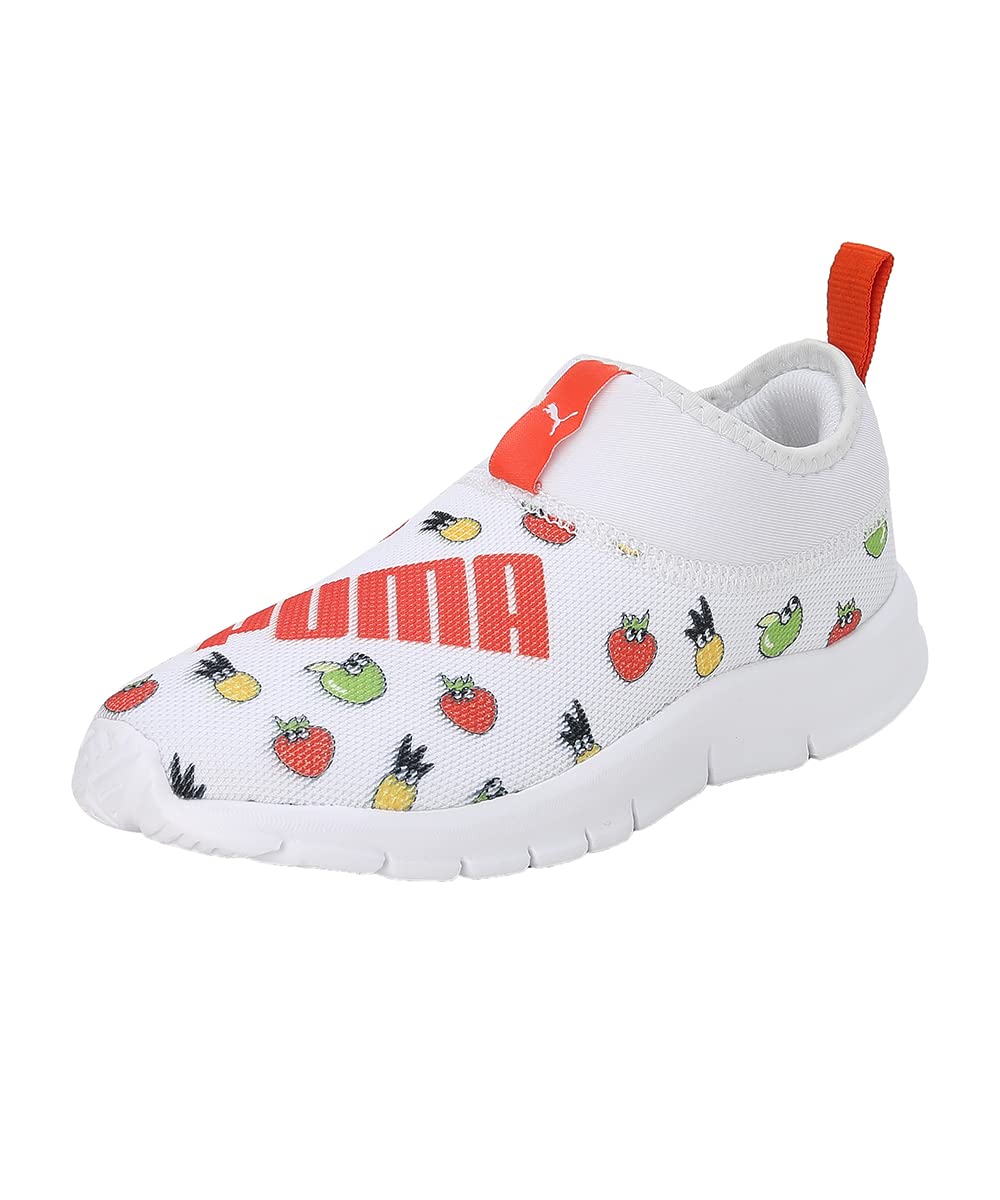 Puma UnisexKid Yaris PreSchool V1 NasturtiumWhite Sneaker  1Uk (38869502) 1