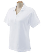 Ladies Pima Piqu Y-collar Polo - WHITE - XS(D0102H7Y7g2)