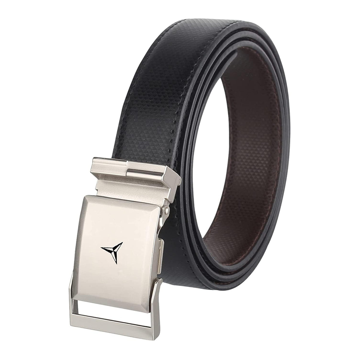 Usl Artificial Leather Army Buckle Belt For MenS (30) 30