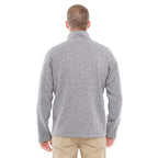 Mens Bristol Full-Zip Sweater Fleece Jacket - gREY HEATHER - S(D0102H7NVV8)