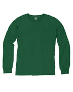 Unisex garment-Dyed Long-Sleeve T-Shirt with Pocket - NEW RAILROAD - S(D0102H7YTAX)