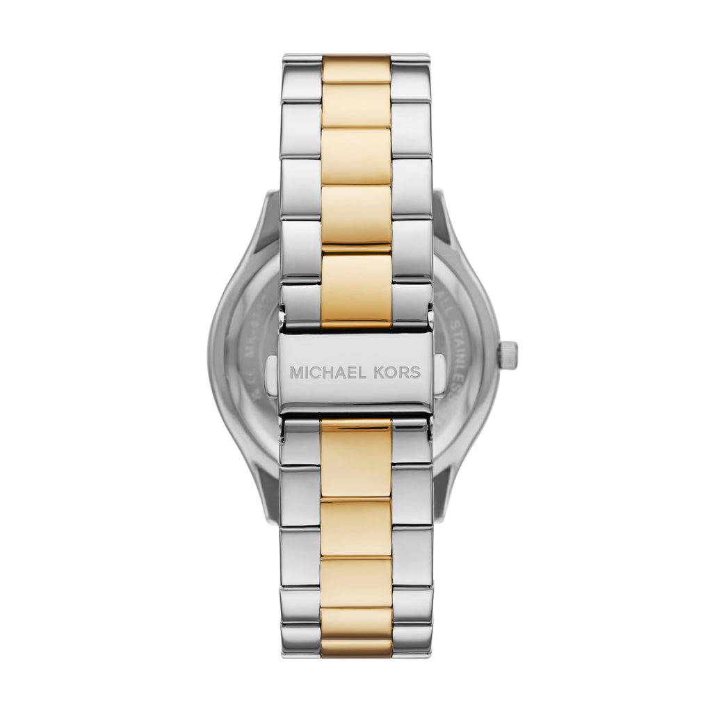 Michael Kors Slim Runway Three-Hand Two-Tone Stainless Steel Women's Watch (Model: MK4735)