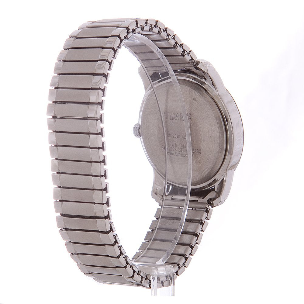 Timex Men's T2P132 Highland Street Silver-Tone Stainless Steel Expansion Band Watch