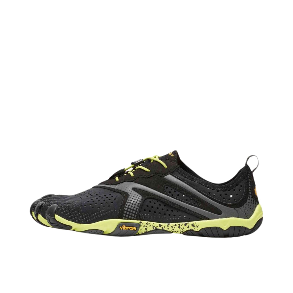 Vibram Men's FiveFingers V-Run Shoe, Black/Yellow, 44 EU / 10.5 - 11 US