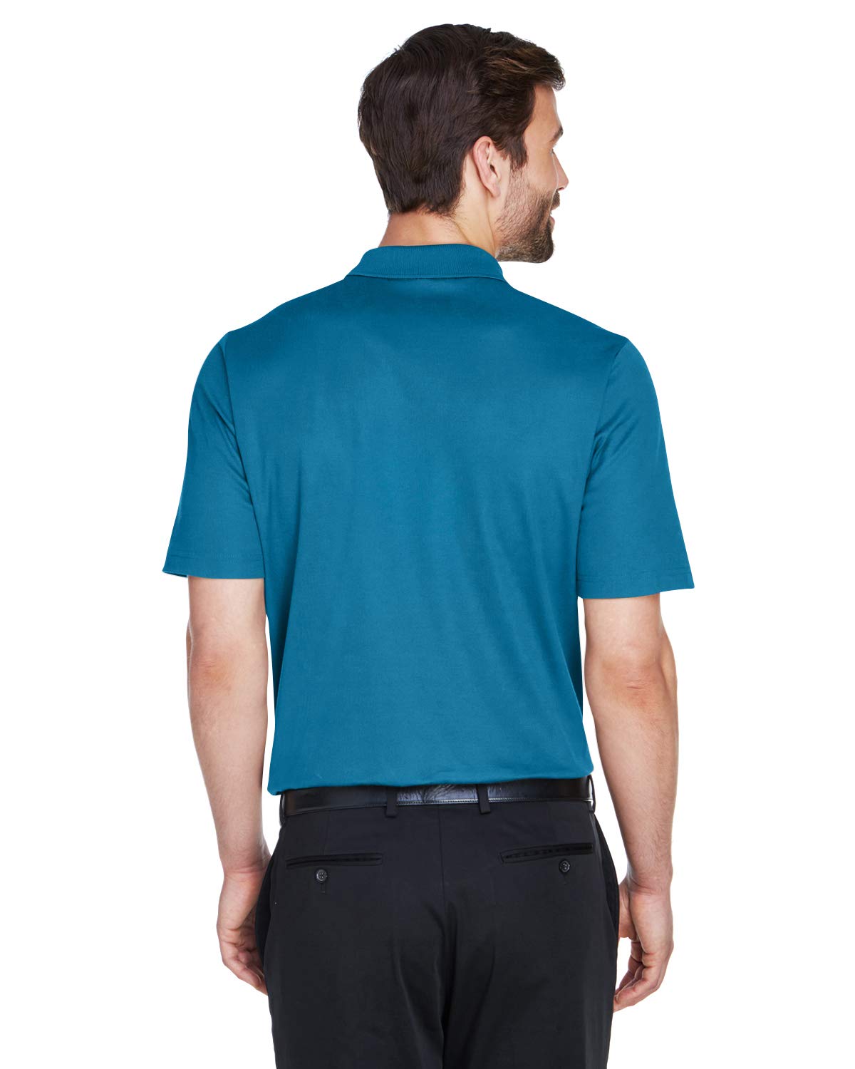 crownLux PerformanceMens Plaited Polo - gRAPHITE - 2XL(D0102H7NSTT)