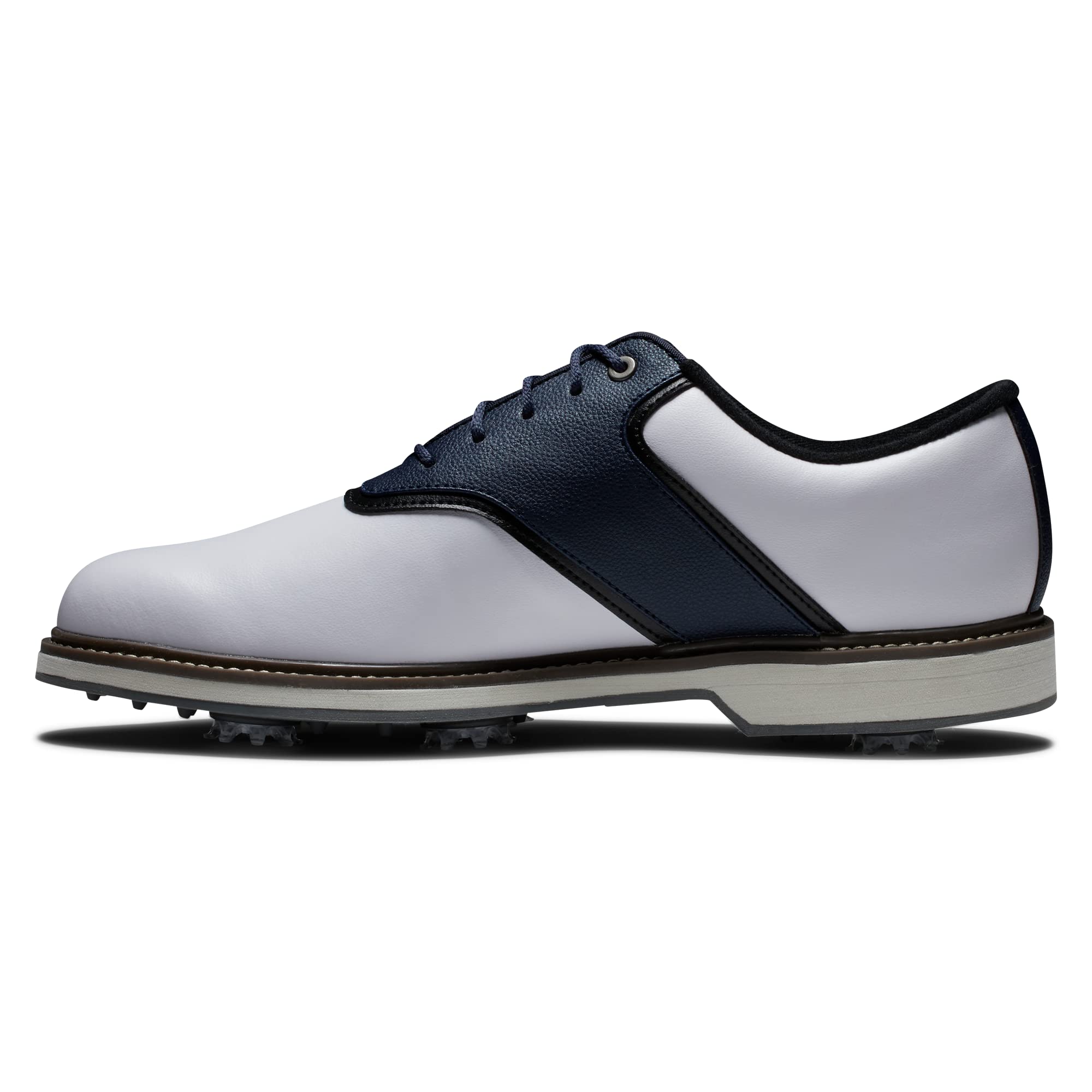 FootJoy Men's FJ Originals Golf Shoe, White/Navy, 9.5 Wide