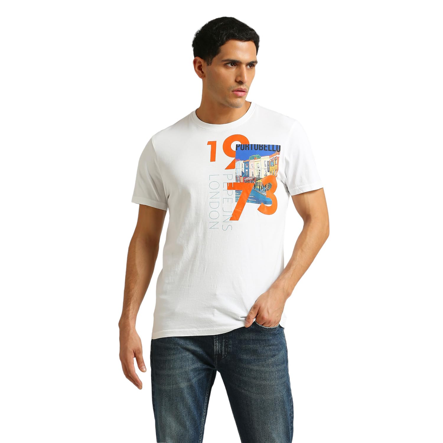 Pepe Jeans MenS Slim Fit T-Shirt (Pm509569_White