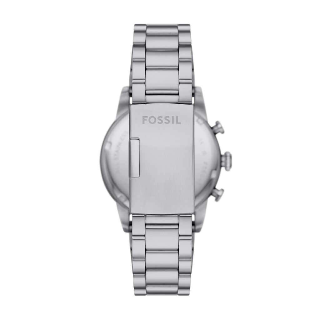 Fossil Men's Sport Tourer Quartz Stainless Steel Chronograph Watch, Color: Silver/Green (Model: FS6048)