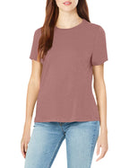 Bella+ Women's Canvas Ring-Spun Crewneck Combed T-Shirt, Heather Mauve, Large