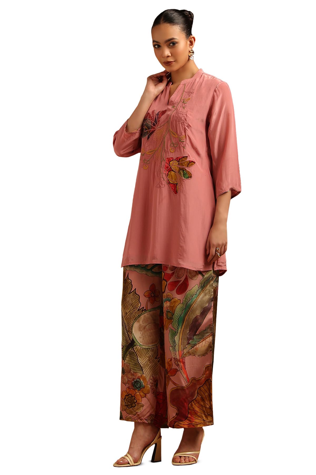Soch Women Pattern: Floral Fabric: Closure: Slip On Package Contains: Top Palazzo