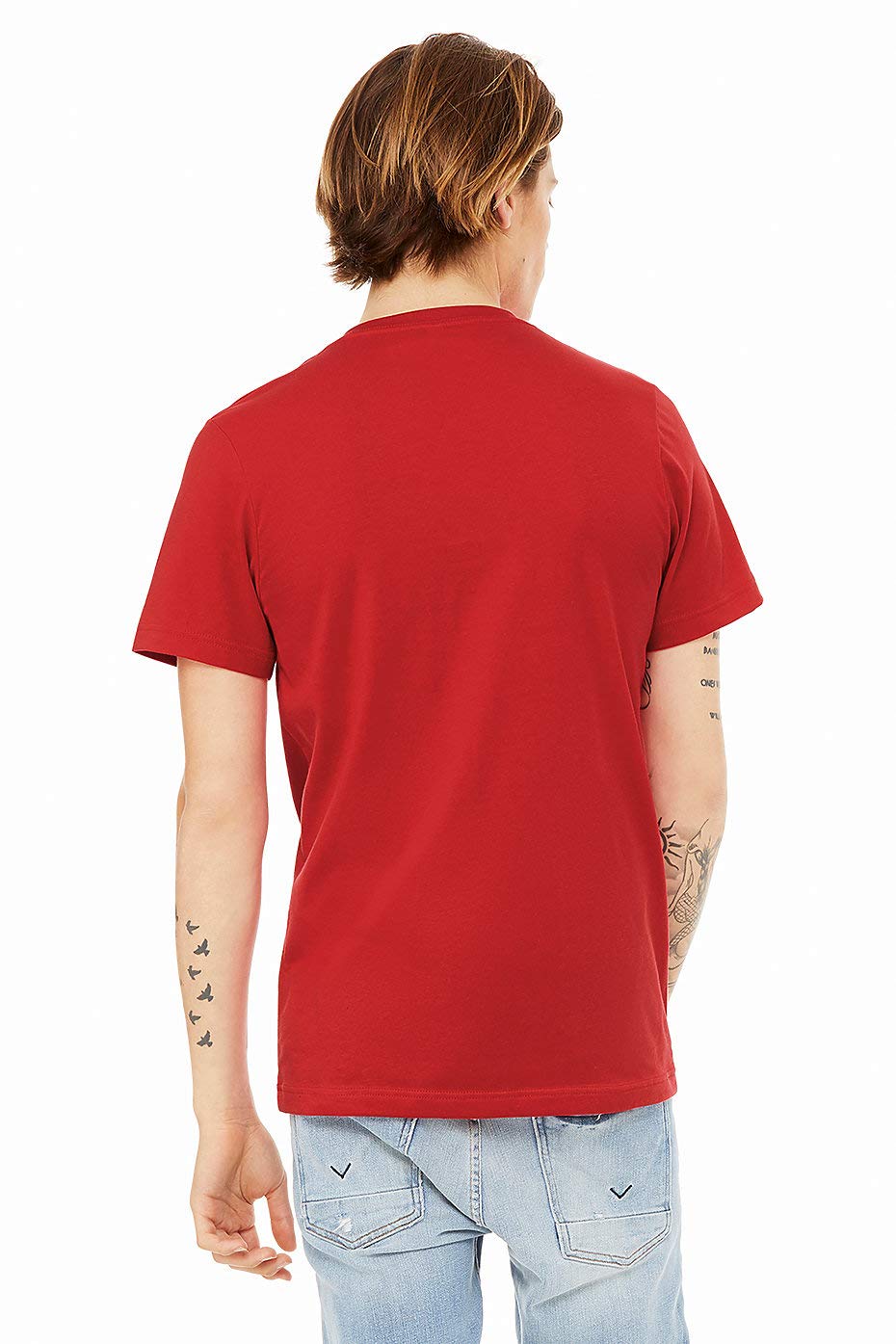 Unisex Jersey Short-Sleeve V-Neck T-Shirt - TRUE ROYAL - XS(D0102H7WBIX)