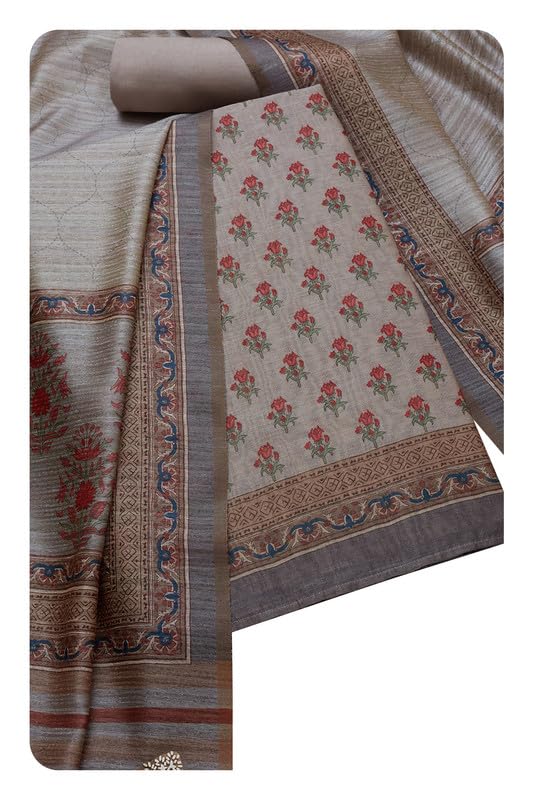 Soch Women Chanderi Floral Print Unstitch Dress Material