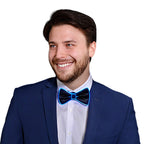 blinkee EL Wire Blue Bow Tie for Men Night Rave Parties