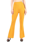 POPWINGS Casual Solid Regular Fit Solid Trouser for Women | Pull On Trouser for Women | Semi-Formal Work Women Trouser for Summe