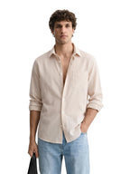 The Indian Garage Co Mens Regular Fit Vertical Striped Cutaway Collar Full Sleeves Sweater