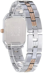 Anne Klein Women Japanese Quartz Dress Watch with Metal Strap, Silver, 14 (Model: AK/3775SVRT)