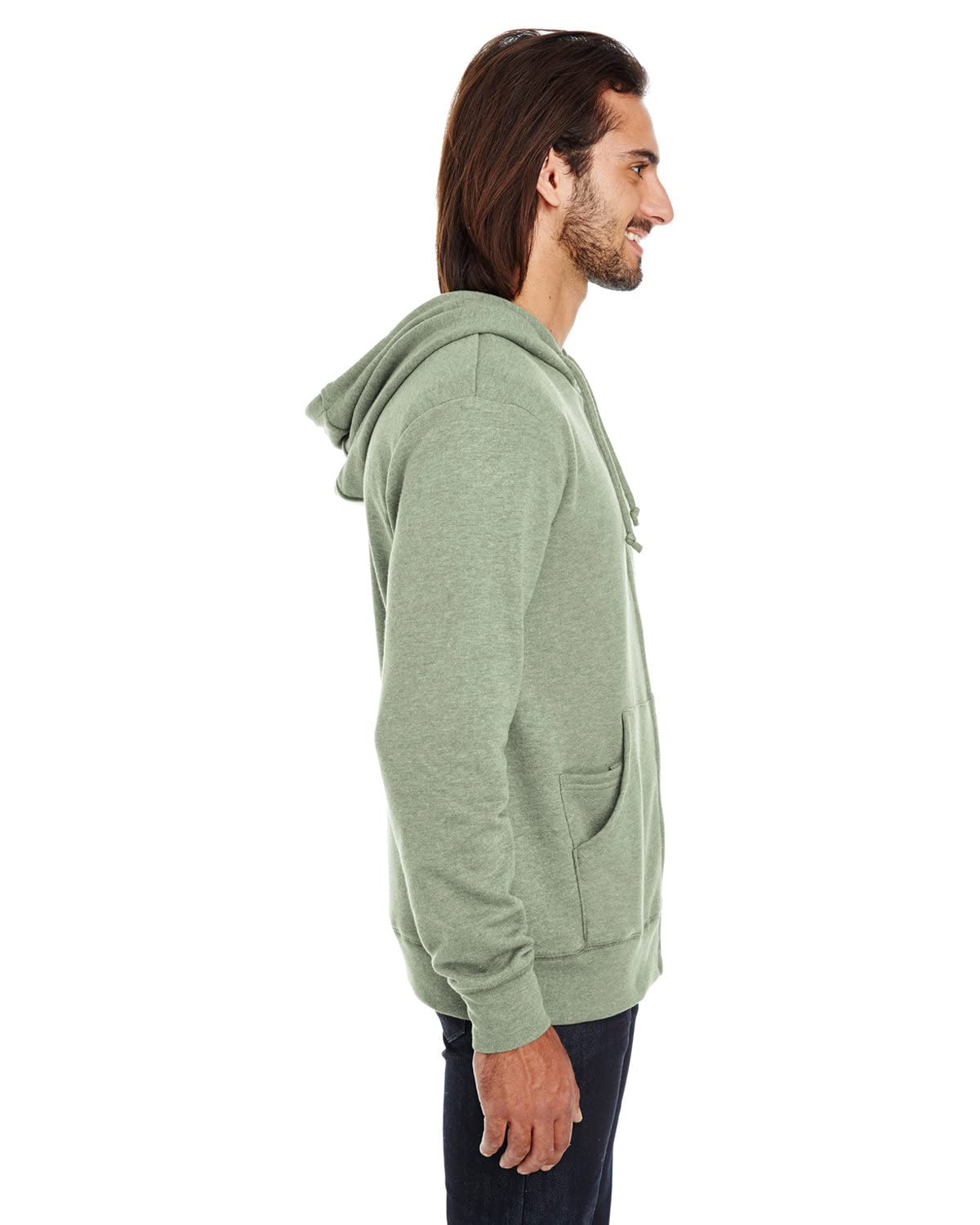 Unisex Triblend French Terry Full-Zip - BLAcK HEATHER - XS(D0102H7KVB2)