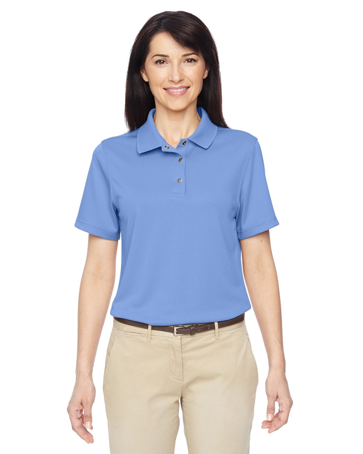 Ladies Advantage Snag Protection Plus IL Snap Placket Polo - DARK cHARcOAL - XS(D0102H76TcT)