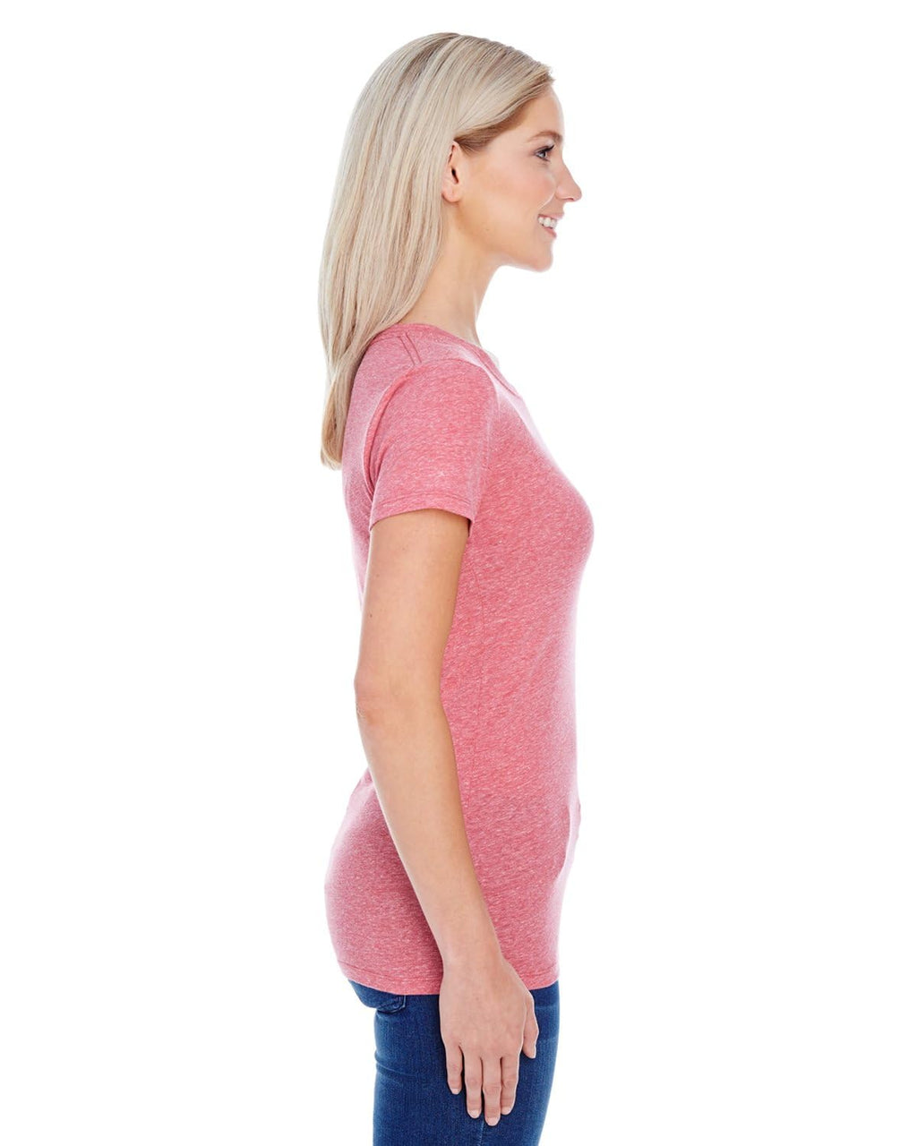 Ladies Triblend Short-Sleeve T-Shirt - cREAM TRIBLEND - 2XL(D0102H7K0X6)