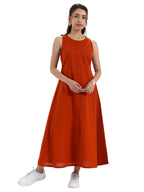Libas Solid Cotton A-Line Dresses-43237M
