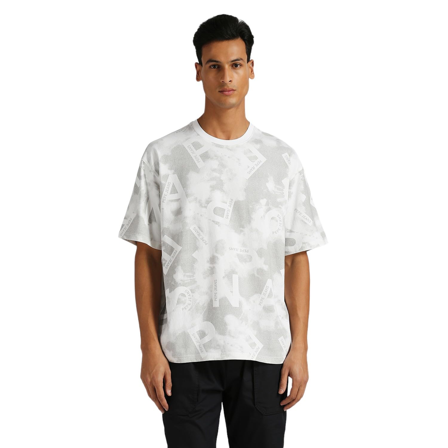 Pepe Jeans MenS Oversized Fit T-Shirt (Pm509577_Light Grey