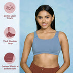 NYKD Everyday Cotton T-shirt Bra for Women Daily Use, Medium Coverage , Lightweight- Teen Bra for Everyday use - Bra, NYB272, Li