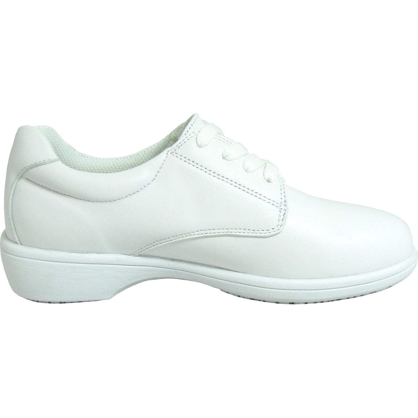 Genuine Grip 425-9.5M Mens Slip-Resistant Casual Oxford Shoes  White - Size 9.5