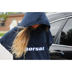 DORSAL Thick Microfiber Surf Poncho Robe for Wetsuit Changing Towel Black