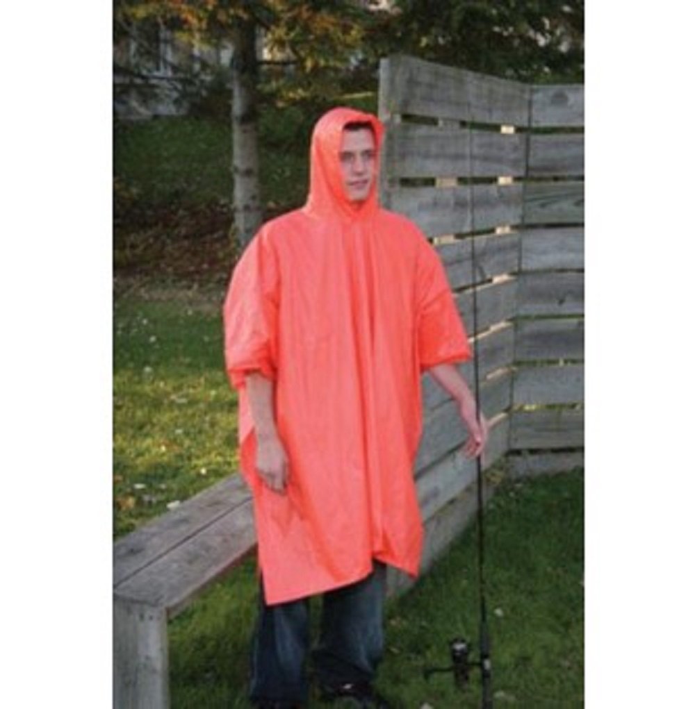PONCHO VINYL 50X80ORNG (Pack of 1)